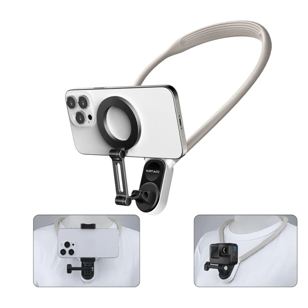 3in1 Magnetic Neck Phone Holder